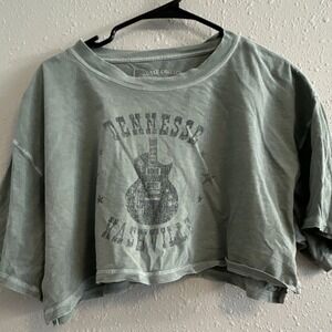 Aeropostale OG Tee Crop Boyfriend Graphic Nashville Concertcore Festivals large